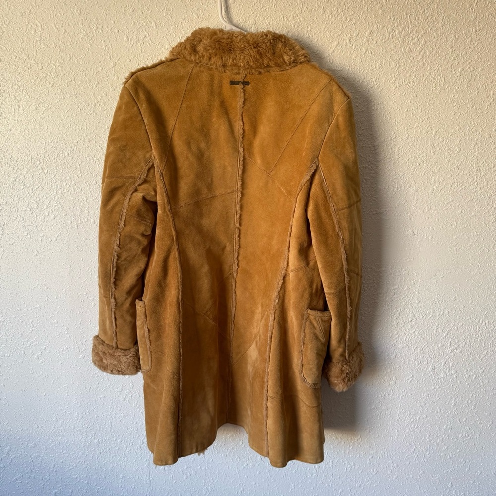 Guess Vintage Y2K Leather Coat Jacket - Picture 5 of 8
